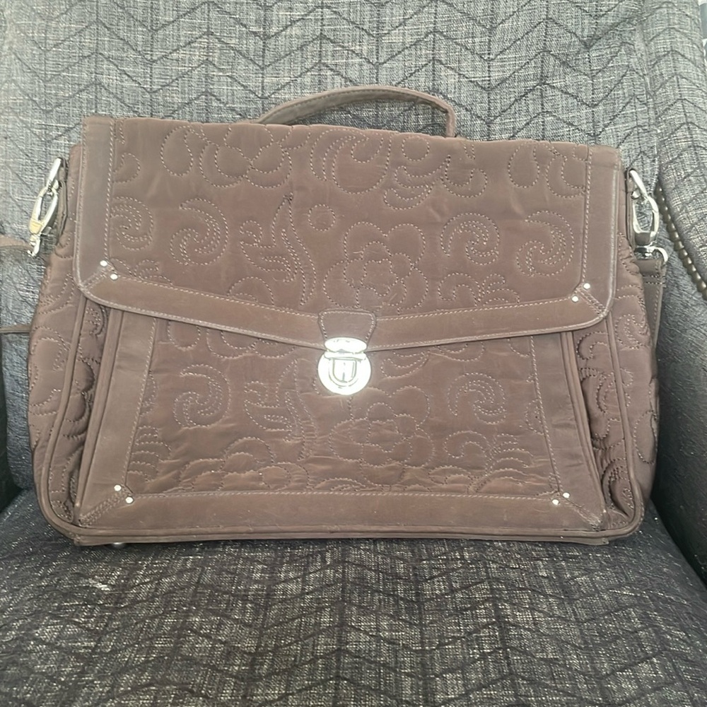 Vera Bradley Brief Case, Brown